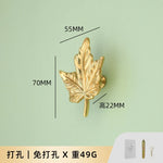 porte serviettes or artisanal abeille papillon libellule feuille cerf simple deco mural