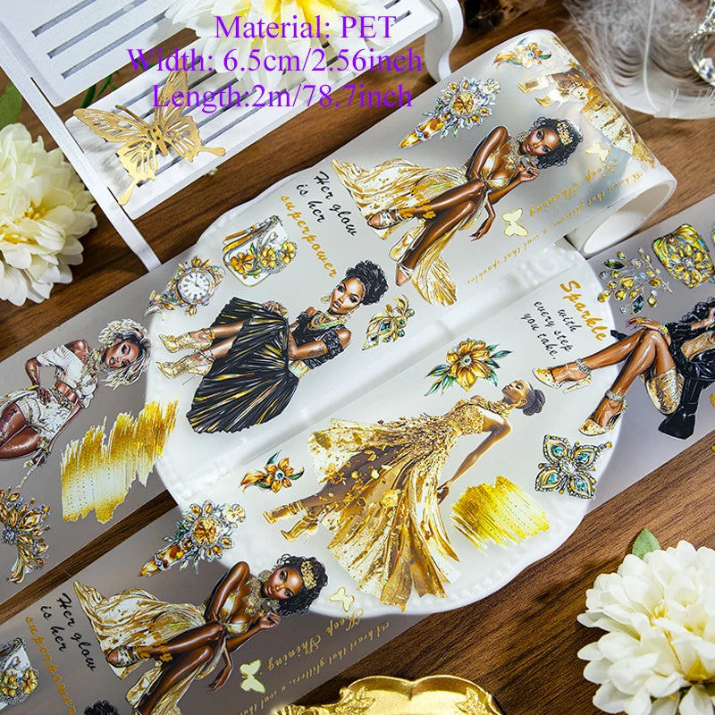 ruban adhésif décoratif motifs fleurs papillons animaux scrapbooking journal intime papeterie