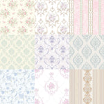 papier peint floral baroque géométrique fantaisie science fiction vintage opaques beige rose violet bleu