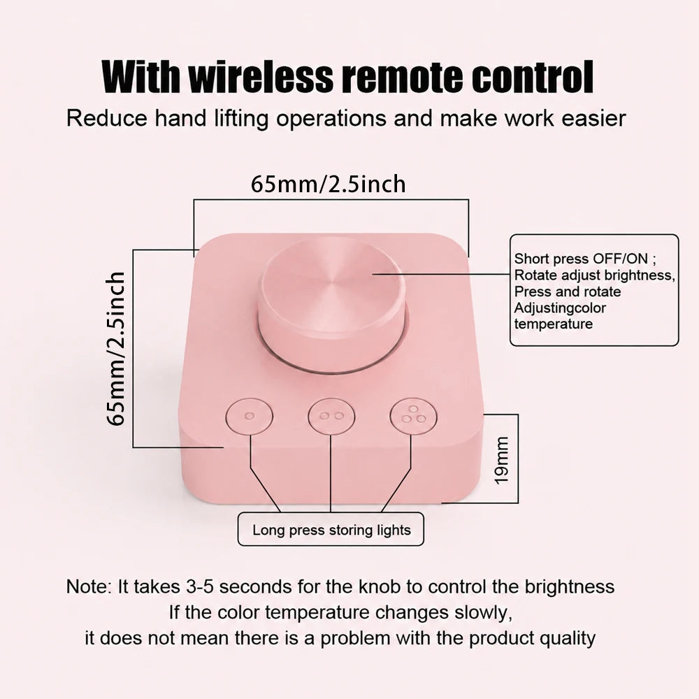 lampe led rose pâle moderne clips ajustement luminosité couleur réglable wi fi
