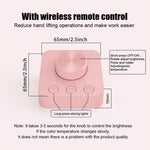 lampe led rose pâle moderne clips ajustement luminosité couleur réglable wi fi