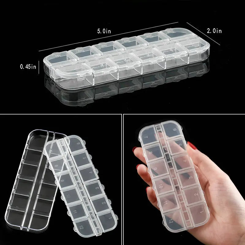 boîtes rangement bijoux transparentes modernes compartiments réglables épingles petites pierres