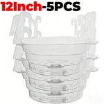 plateau suspendu cache pot transparent moderne pot fleurs crochets métalliques pratique 10 12 pouces