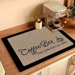 tapis cuisine moderne gris noir antidérapant adhésif 20x30cm 30x40cm 40x60cm 60x80cm