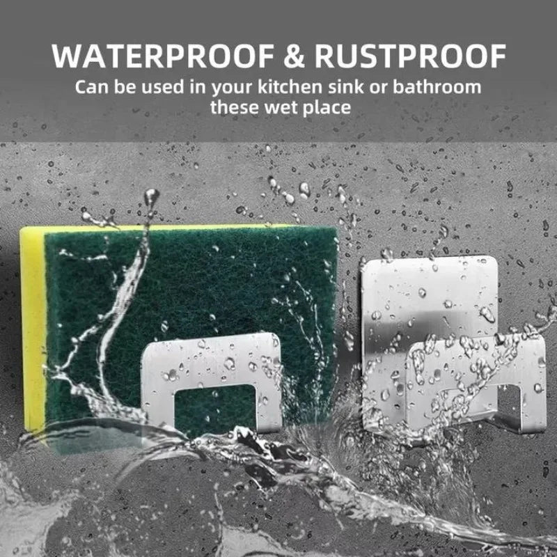 support rangement universel moderne adhésif argenté noir couteaux grattoir ciseaux brosse planche découpe couvercle