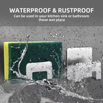 support rangement universel moderne adhésif argenté noir couteaux grattoir ciseaux brosse planche découpe couvercle