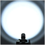 lampe torche led noire dorée texturée moderne 1300 lumens picatinny clip robuste