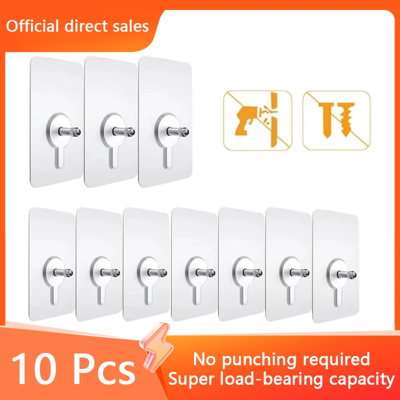 crochet porte serviettes blanc pvc moderne adhésif utilisation multiple 10 pièces 6mm 8mm 10mm
