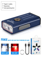 lampe torchon rechargeable uv violet bleu texture metallique anneau fixation moderne compact