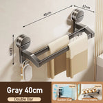 porte serviettes mural argenté lisse ventouse moderne salle bain étagère serviettes slips fixations sans