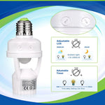 adaptateur douille e27 motion sensor led ampoule moderne utilitaire blanc vert garage escalier
