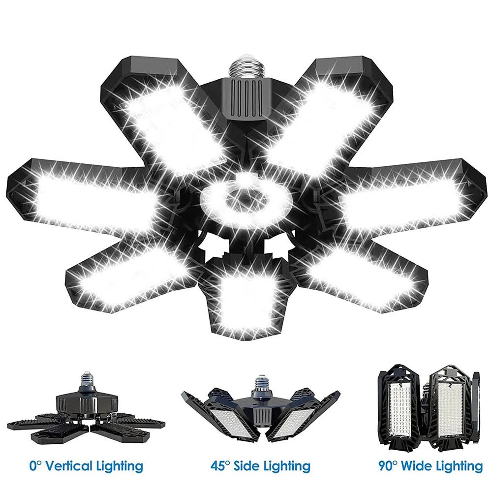 lampe led garage industrielle panneau réglable éclairage intérieur moderne e26 e27