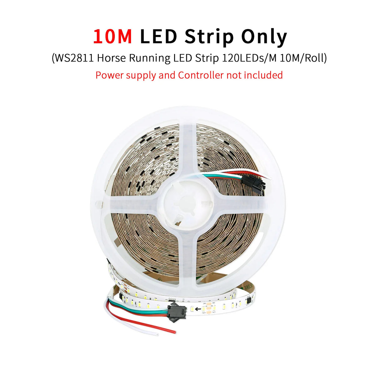 ruban led blanc 120 diodes adhésif contrôleur rf adaptateur alimentation 24v moderne