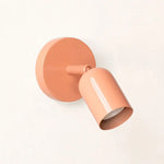 lampe murale moderne vert olive rouge beige rose pâle mat ampoule E27 5W