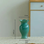 vase verre opaque moderne fleurs artificielles décoration table salon maison