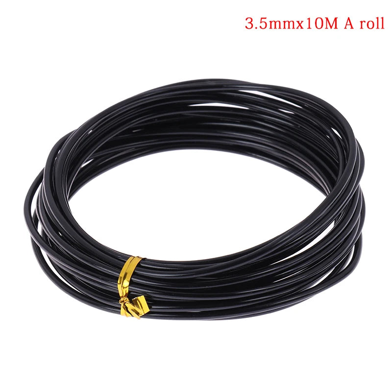 fil formation bonsaï métal noir marron gris 1mm 2mm 3mm 5m 10m jardinage