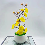 plantes artificielles fleurs vertes pot blanc intérieur décoration moderne anniversaire baby shower