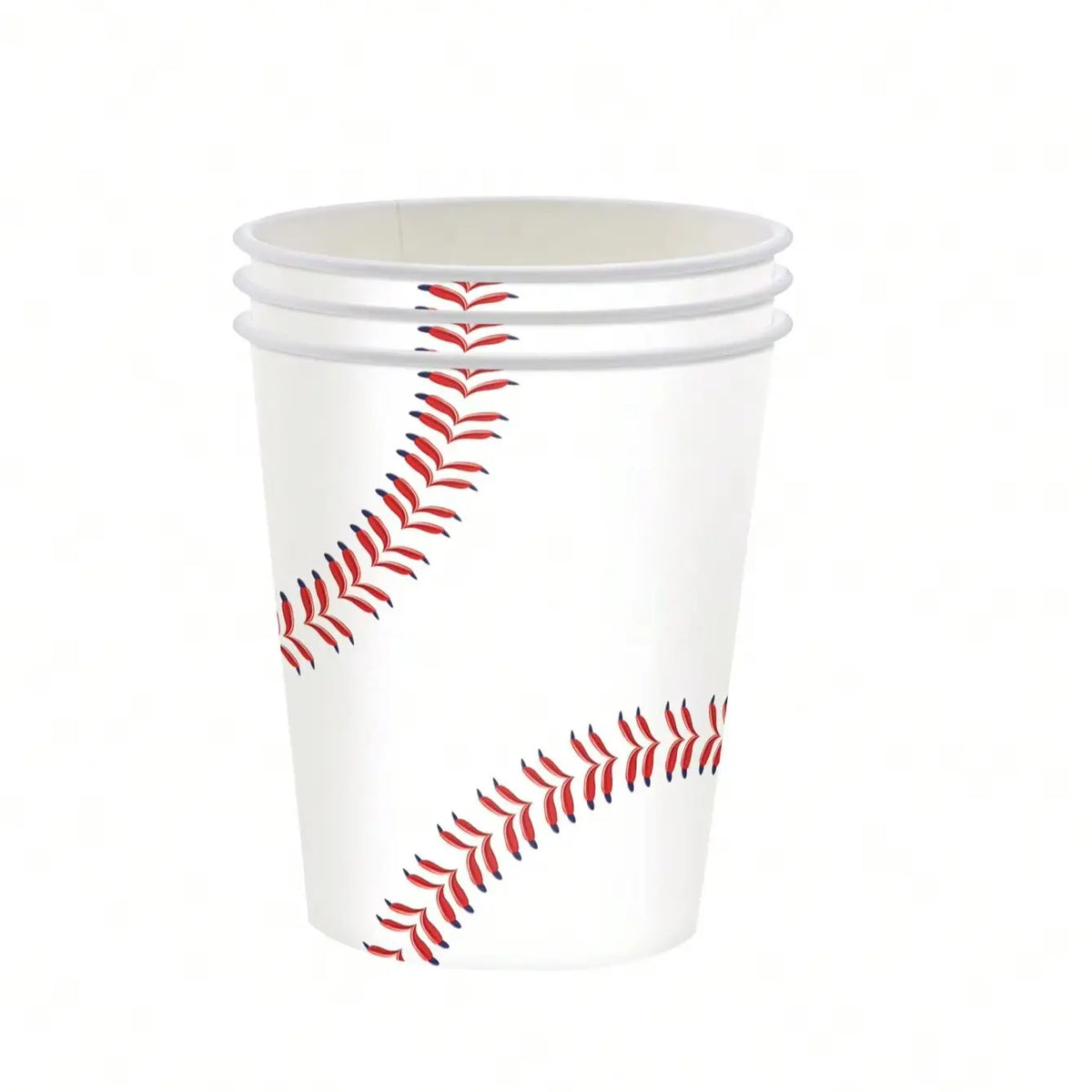 assiettes papier motif baseball blanc rouge fourchettes gobelets set festifs anniversaire mariage noël toutes