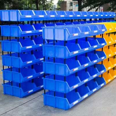Boîte de rangement transparente empilable en plastique pour quincaillerie et petites pièces