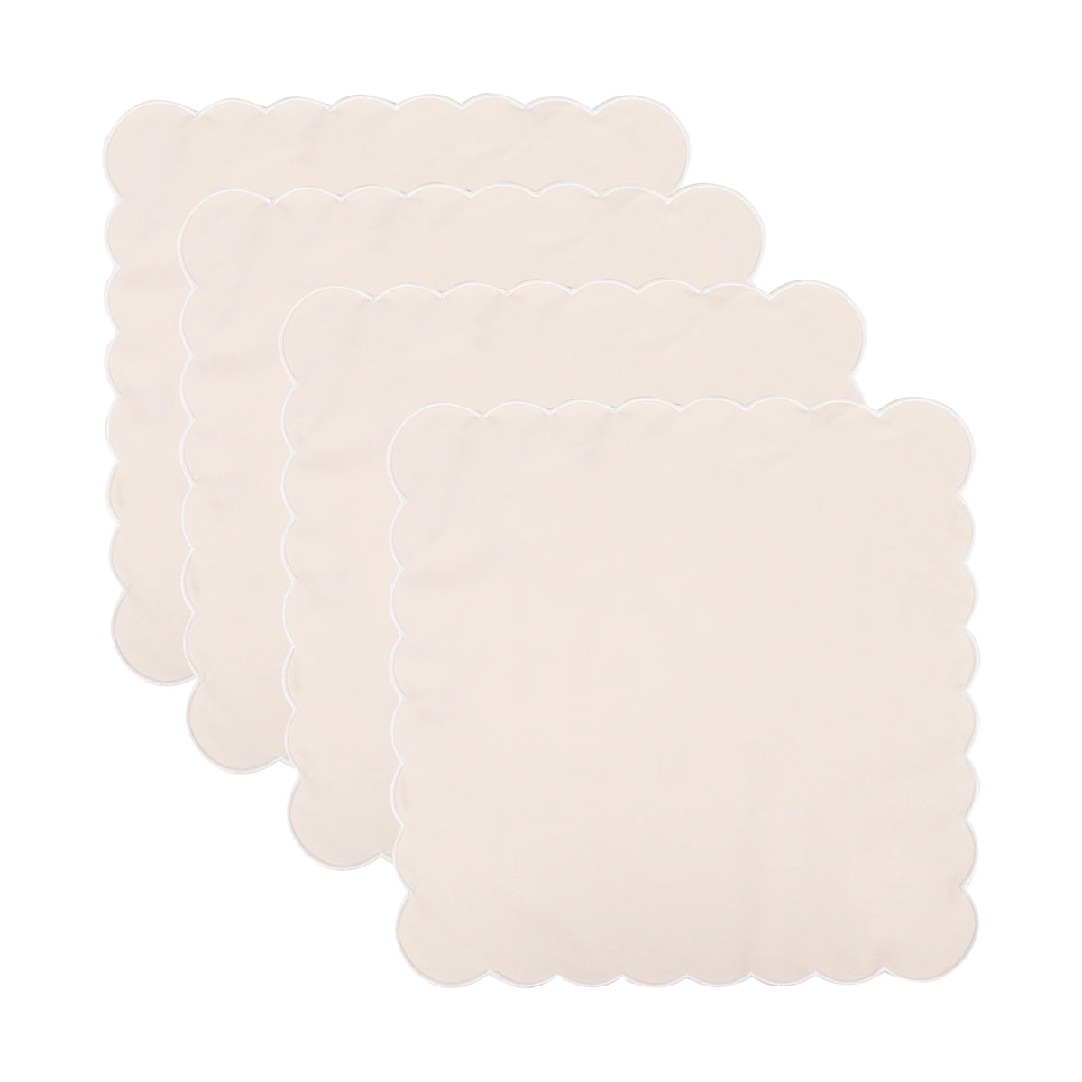 serviettes table classiques fleurs roses jaunes bordure bleue coton rose vert blanc
