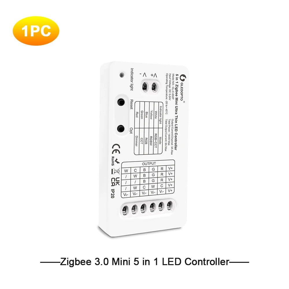 contrôleur led rgb cct rgbw rgb cct strip moderne blanc app controle distant 144w