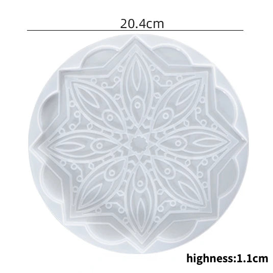 moule silicone floral mandala deco gâteau art deco symétrique cuisine