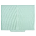 tapis drainage silicone gris rayures diagonales moderne respectueux environnement pliable