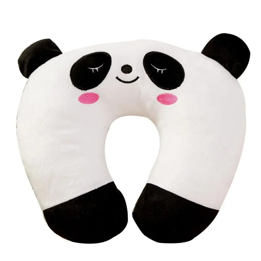 coussin voyage forme mousse mémoire forme animée motifs animaux couleurs multiples cartoon