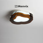 plafonniers modernes lampes marron doré argenté lumière led ondule