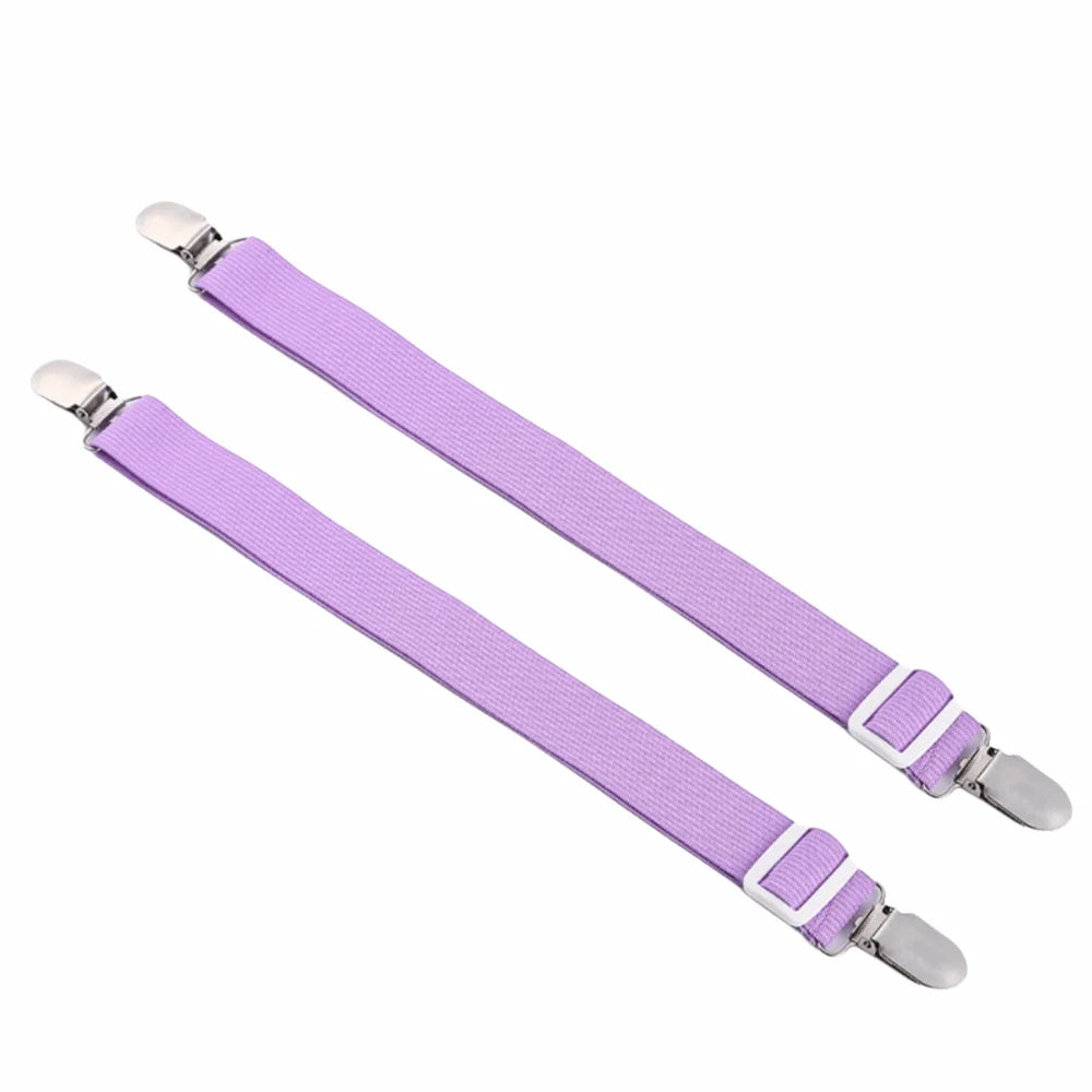clips suspension tissu uni rose beige violet bleu clair blanc noir modernes réglables anti