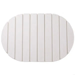 tapis bain pliable absorption rapide séchage instantané antidérapant rayures horizontales gris moderne