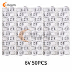 LED blanc ronde lisse moderne rétroéclairage TV 3V 6V 100pcs