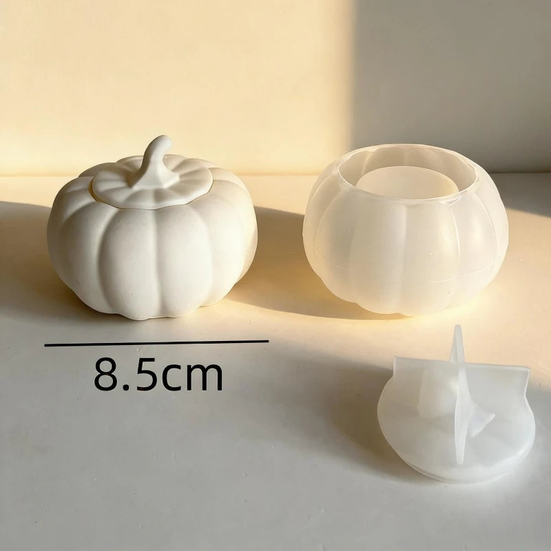moulage silicone citrouille fruit vase deco maison automne pot couvercle floral minimaliste
