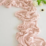 nappe plissée semi transparente polyester coton multicolore décoration noël fête mères bohème festive