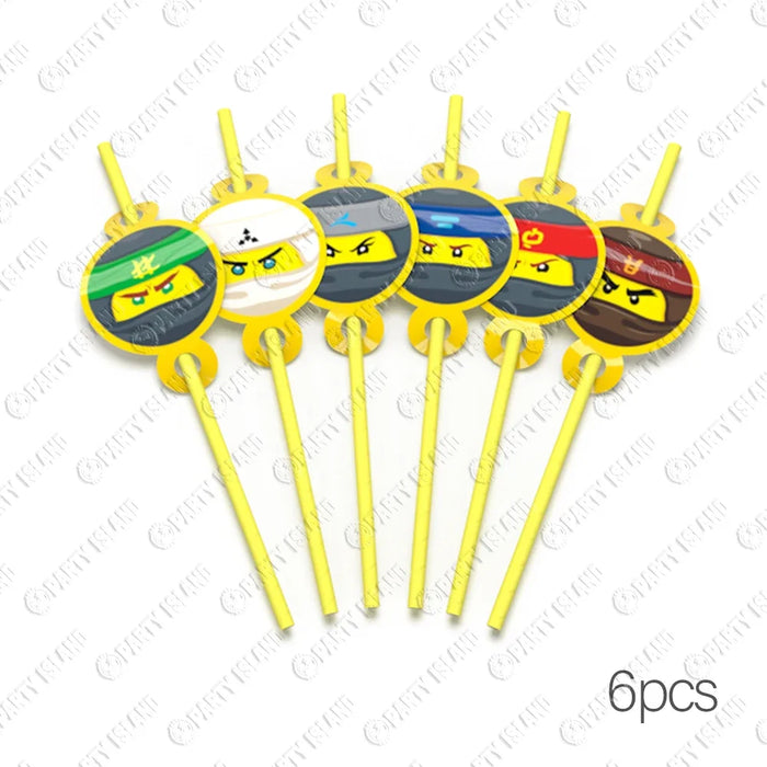 décoration fête anniversaire enfants ninjas assiettes gobelets bonnets boîtes friandises thème festif