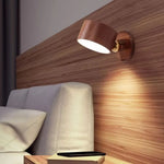 lampe table aimantée rechargeable couleurs variables éclairage doux moderne bois naturel blanc