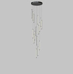 suspension lumineuse or noir moderne 10 13 16 19 lumières télécommande haute qualité certifications
