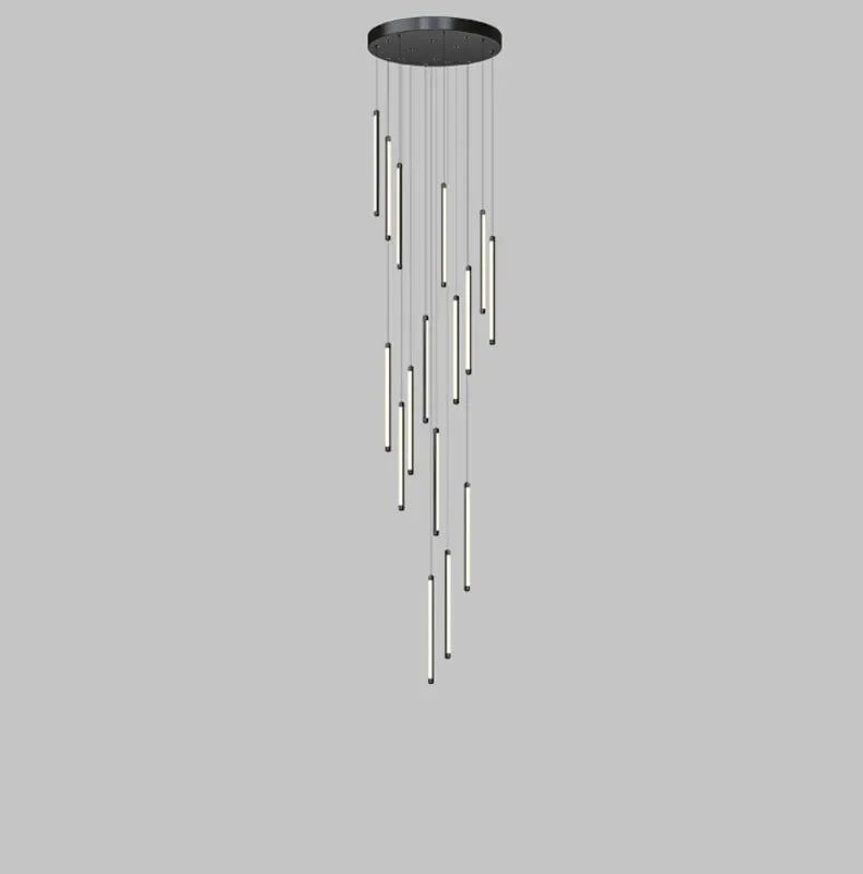 suspension lumineuse or noir moderne 10 13 16 19 lumières télécommande haute qualité certifications