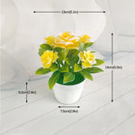 plantes artificielles vertes pot feuilles simples moderne décoration intérieure table ordinateur