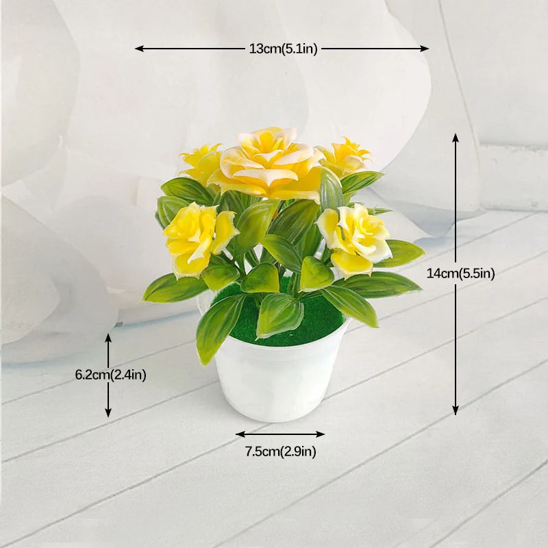plantes artificielles vertes pot feuilles simples moderne décoration intérieure table ordinateur