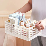 panier rangement pliable plastique perforé maison organisateur moderne
