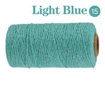 fil coton multicolore texturé naturel 100m 2mm enduit crafts sacs vêtements textiles maison