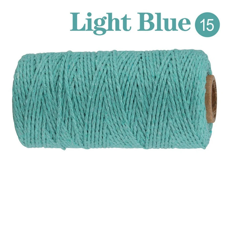 fil coton multicolore texturé naturel 100m 2mm enduit crafts sacs vêtements textiles maison