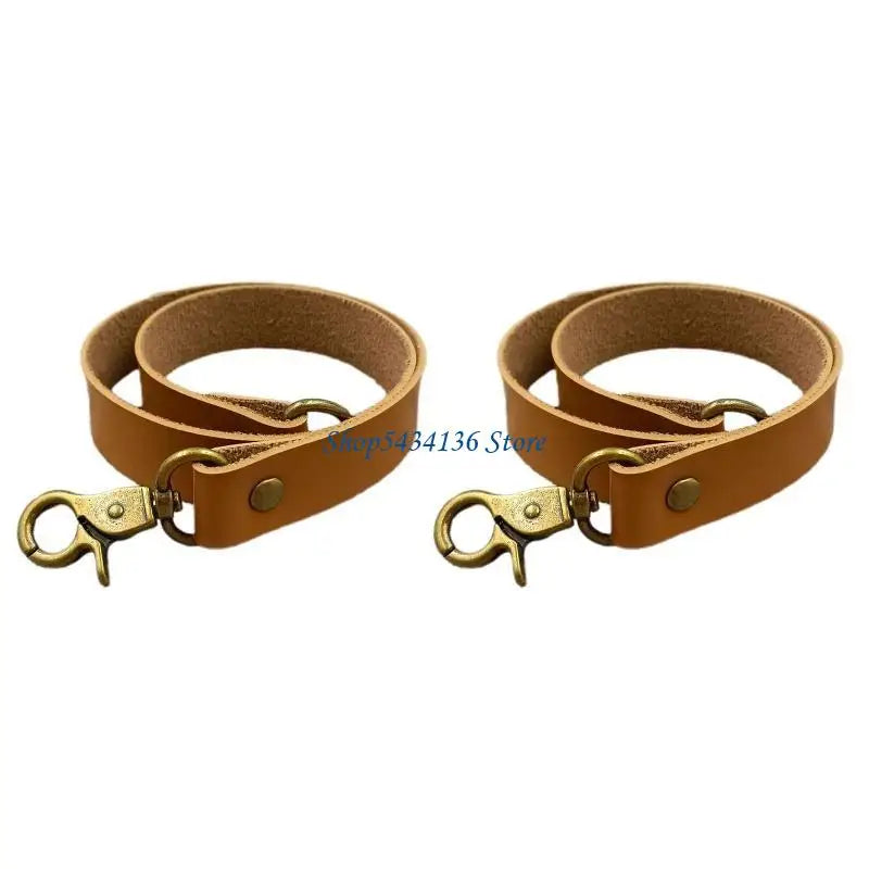 attaches rideaux cuir rivets métalliques rustique artisanal sans perçage dimensions 50x2cm
