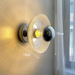 lampe murale moderne rétro argentée transparente cuisine salle manger