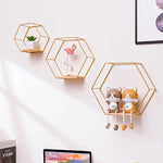 étagère murale hexagonale or moderne étagère murale noire métal étagère murale beige scandinave étagère