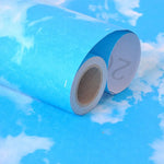 papier peint auto adhésif 3d ciel bleu nuages moderne imperméable résistant humidité isolation thermique