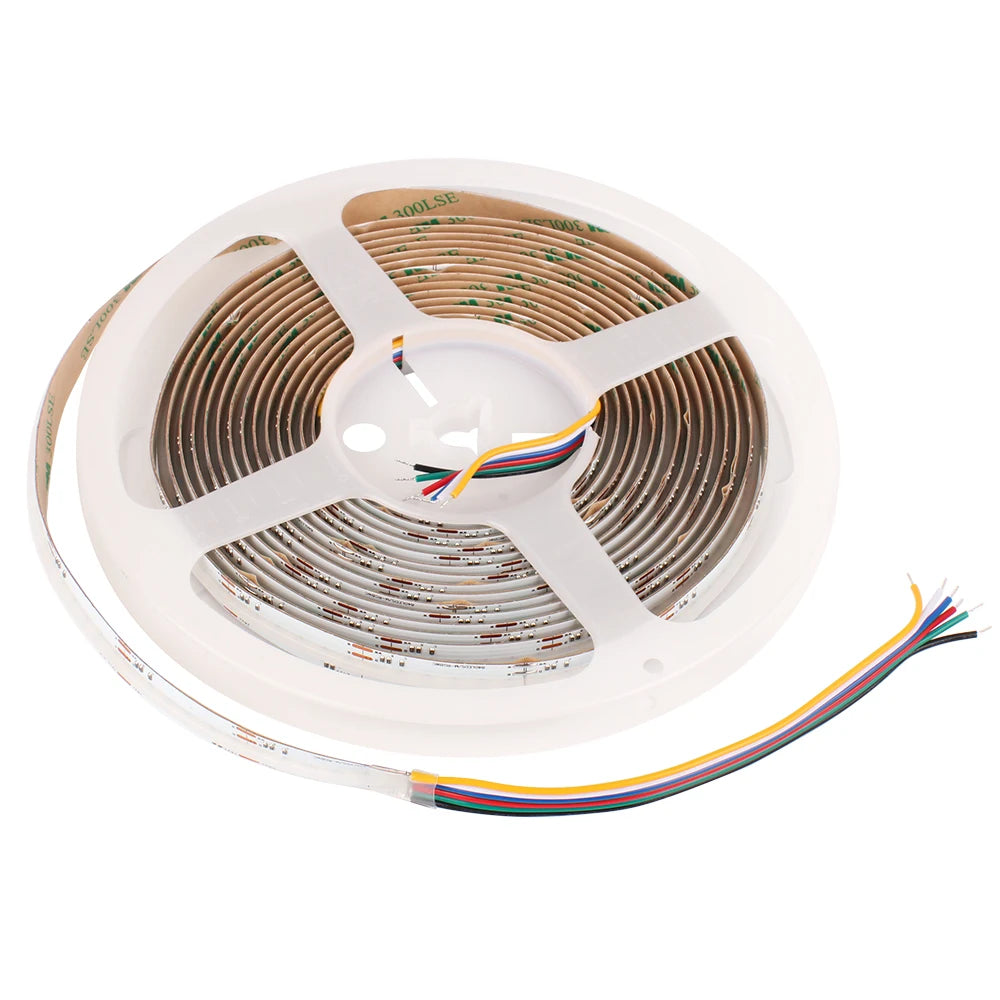 ruban led rgbccw 24v adhésif moderne connecteurs câbles vert bleu rouge blanc jaune