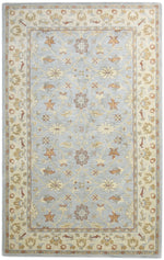 tapis floral classique bleu clair marron deco maison salon chambreextérieur sdb commercialisée