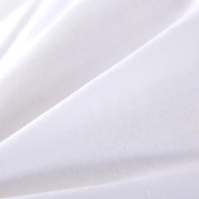 housse couette coton égyptien 100 blanc rayures horizontales classique opaques 400 fils lit adulte